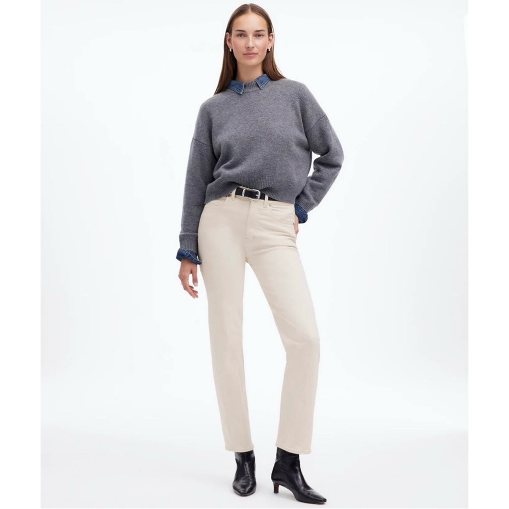 Madewell The '90s Straight High Rise Jean in Vintage Canvas